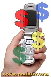 cell phone and dollars