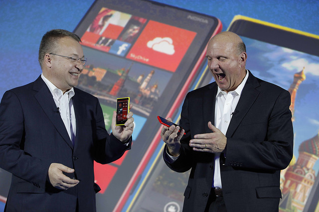 ballmer eats nokia lumia